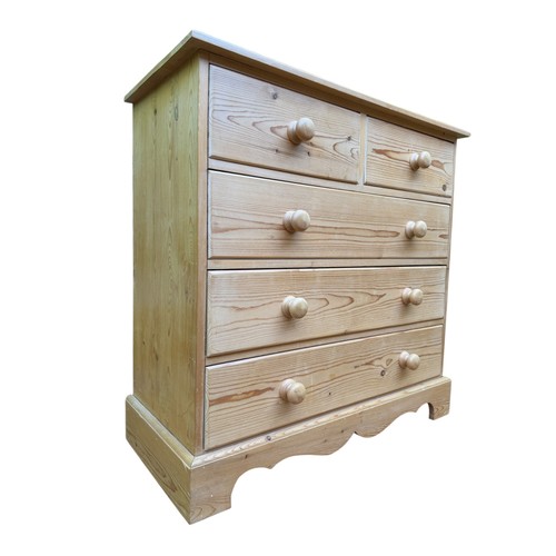Solid pine chest drawers - chest,