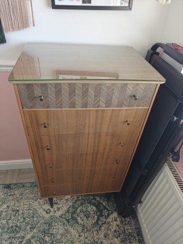 Vintage tallboy chest - chest, of