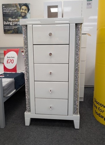 Glamorous white drawers - glamorous,