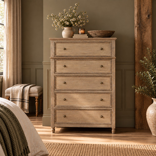 Rustic pine chest drawers - chest,