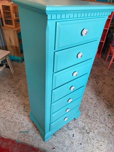 Green painted tall - painted,