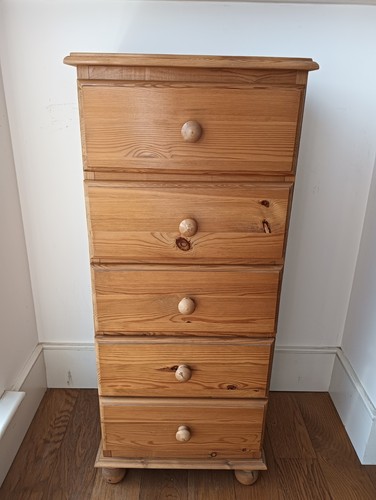 Solid pine tall chest - solid,