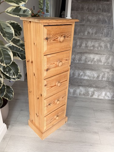 Vintage pine tallboy narrow - vintage,