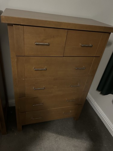 Solid wood tall - tall, chest