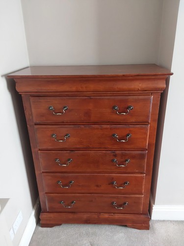 Large wooden chest - large, drawers
