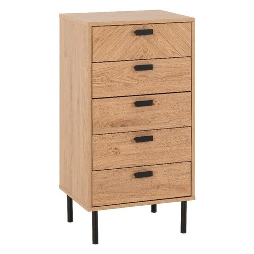 Leon oak retro drawer - retro, 5