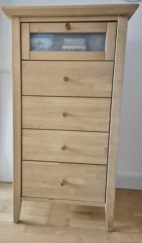 Tallboy light wood chest - tallboy,
