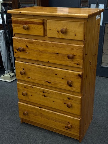 Solid pine wood tall boy - -, cs