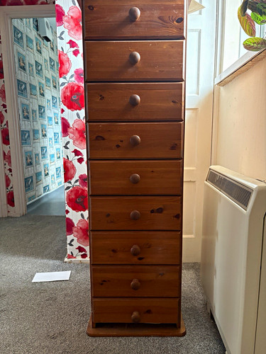 Wood tallboy drawer - tallboy,, 8