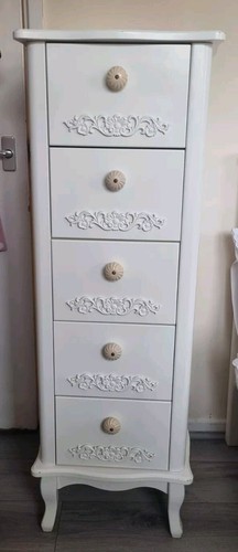 Ivory 5drawer tall - tall, chest