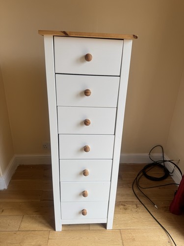 Draw tallboy white finish - 7,